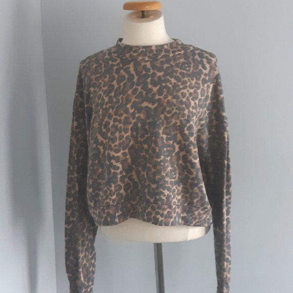 Queen Bees Women's long Sleeves Crop top Size L - Picture 6 of 8